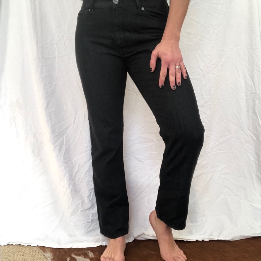 Recycled Blues Classic Slim Fit Black Denim Jeans